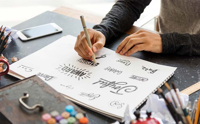 Die-Geschichte-Logo-Designs